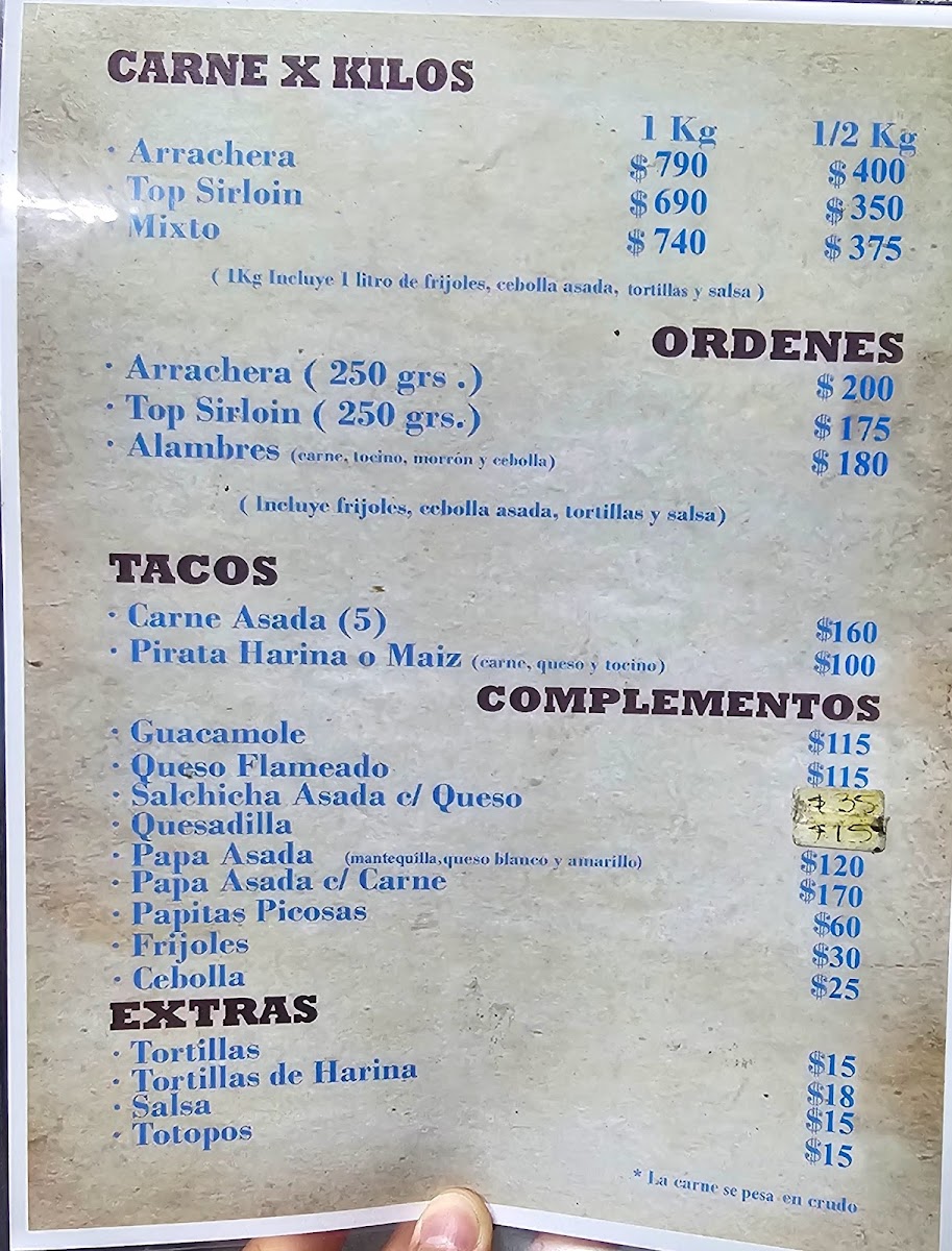 Parrillada Los Amigos Menu - Image 1